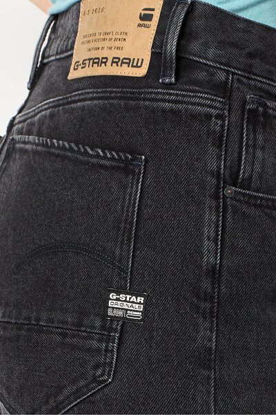 G-STAR RAW Women Boyfriend Fit Solid No Stretch Denim, Black