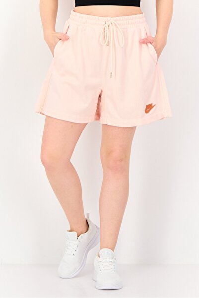 Nike شورت نسائي فضفاض للخارج، وردي