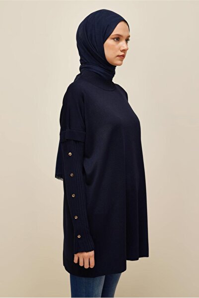 Alvina Button-Detail Knit Tunic 45853