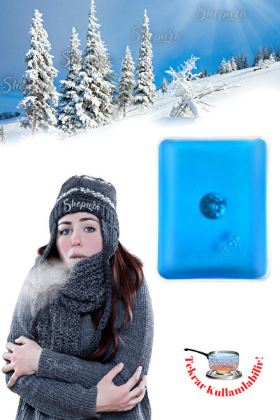 Shopura 2 Adet Kare Şekilli Sihirli Jel Isıtıcı, El Isıtıcısı, Yeniden Kullanılabilir Isınmatik, Cep Sobası