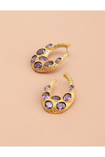 İLVİ Katel Mor Kadın Küpe