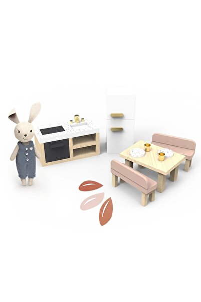 Speedy Monkey Set mobilier bucatarie pentru casa de papusi, Speedy Monkey, va...
