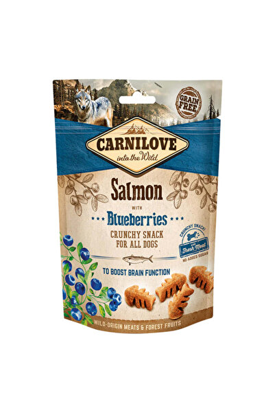 Carnilove وجبة خفيفة مقرمشة من سمك السلمون مع التوت الأزرق للكلاب 200 جرام