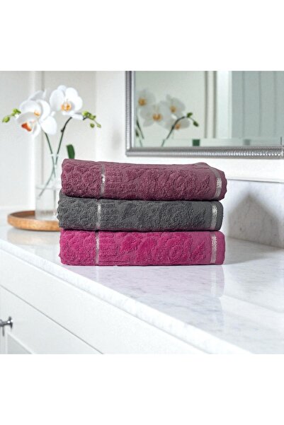 PATRU ANOTIMPURI Set of 3 bath towels, 100% cotton