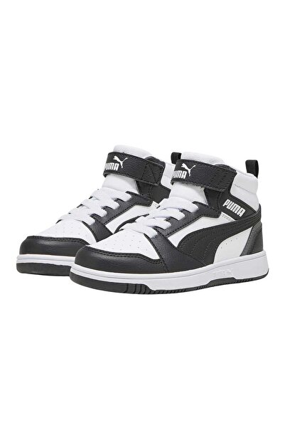 Puma Rebound V6 Mid Ac+ Ps Unisex Children's Black Casual Shoes Unisex Children's Ls Shoes 393832