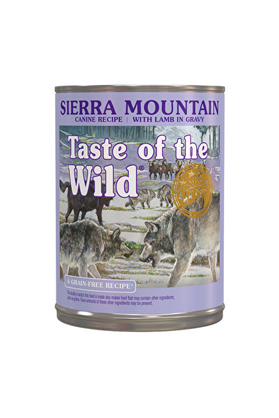 Taste of the Wild طعام الكلاب الرطب سييرا ماونتن كانين في المرق 390 جرام