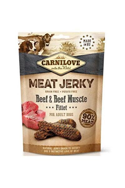 Carnilove وجبة خفيفة من لحم البقر المجفف وشرائح عضلات البقر للكلاب 100 جرام