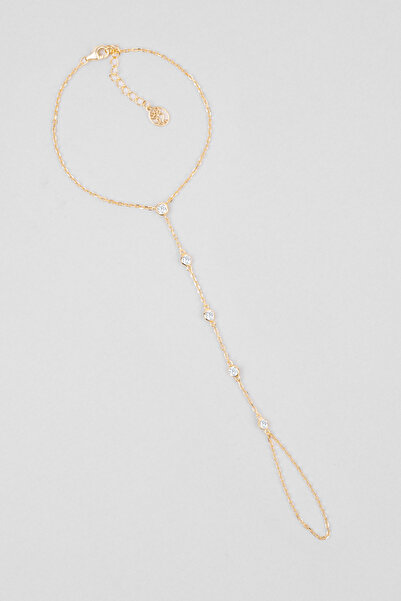 So CHIC... Mira 18 Ayar Sarı Altın Kaplama 22 Cm Gümüş Şahmeran