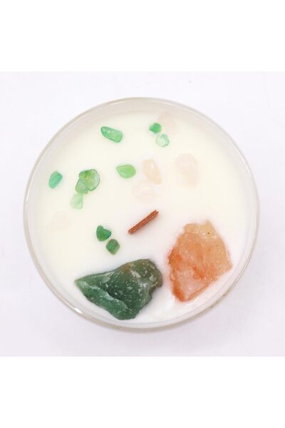 OEM Soy Wax Candle with Crystals | Chakra 4 Anahata