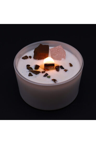 OEM Candle Made from Soy Wax with Crystals | Chakra 2 Svadhisthana