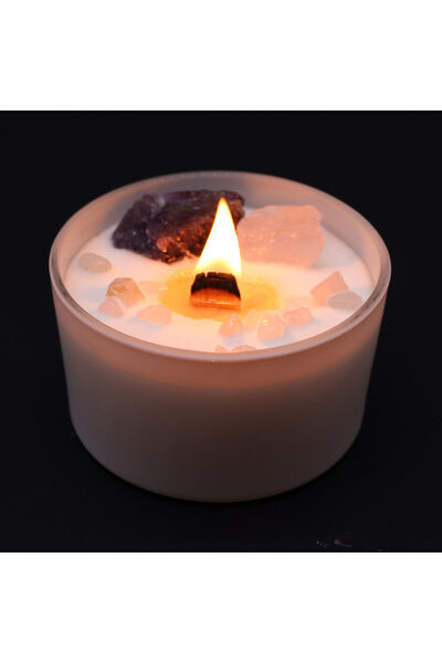 OEM Soy Wax Candle with Crystals | Chakra 6 Ajna