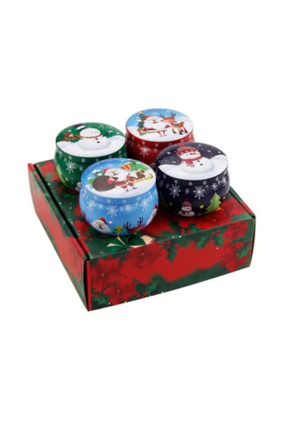 OEM SET 4 Scented Candles in Metal Tins - 'Winter Magic'