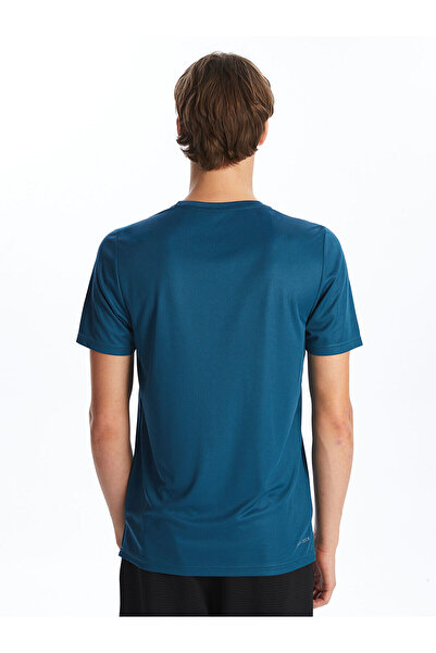 LC Waikiki Ανδρικό αθλητικό μπλουζάκι με κοντό μανίκι XSIDE ACTIVE Petrol Crew Neck