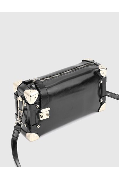 İLVİ Maron Black Women's Shoulder Bag