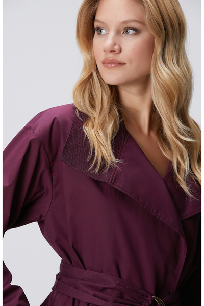 Network Vişne Yakası Trikolu Gömlek