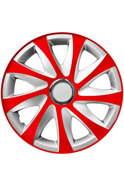 OEM SET DE 4 HUSE PENTRU DRIFT EXTRA ROȘII/ARGENTII R15