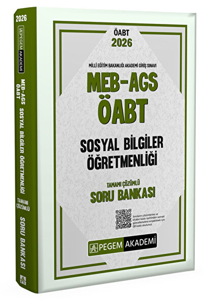Pegem Akademi Yayıncılık 2026 MEB AGS ÖABT Sosyal Bilgiler Öğretmenliği Tamam...