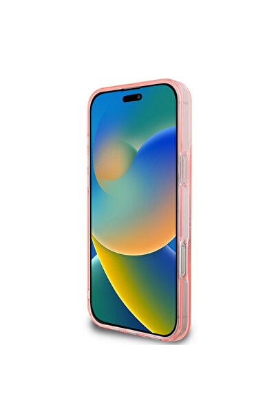 Guess Θήκη για iPhone 16 Pro Max, IML Flowers Wreath MagSafe - Ροζ