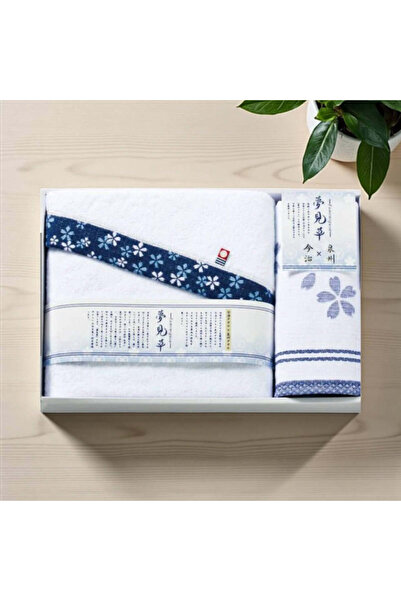 OEM Premium towel gift set – 2 100% cotton towels: bath towel + hand towel, made in Japan