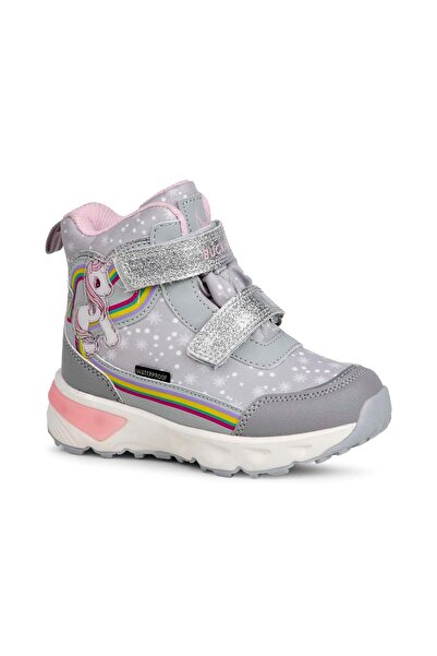 BUCKHEAD Unicornie Buck3033-Bh004 Lighted Waterproof Children's Boots - Gray