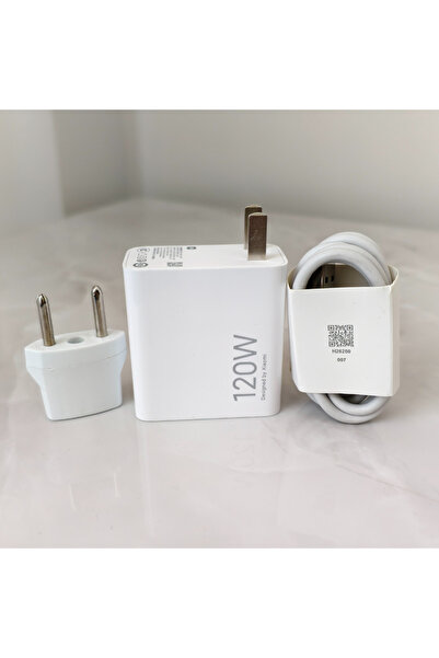 maxisepet Xıaomı Redmi Note 13 Pro Plus 5G Uyumlu Şarj Aleti 120 Watt Amerikan Başlık + TR Dönüştürücü