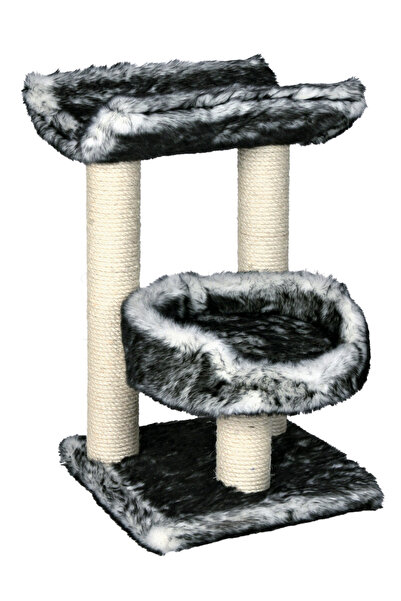 Trixie Cat Scratching and Bed Black-White 62 cm