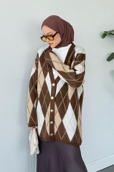 Şulemoda Giyim Everest Cardigan Brown