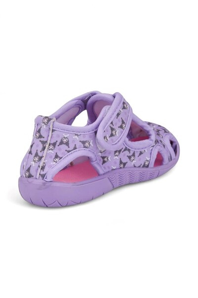 İmerShoes Daily Unisex Children's Lilac Sandals Flexible Non-Slip Sole Velcro Summer Sea Nursery Shoes 141