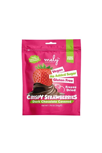 MELY ÇİKOLATA Şeker Ilavesiz Çikolata Kaplı Freeze Dry Çilek 50 G