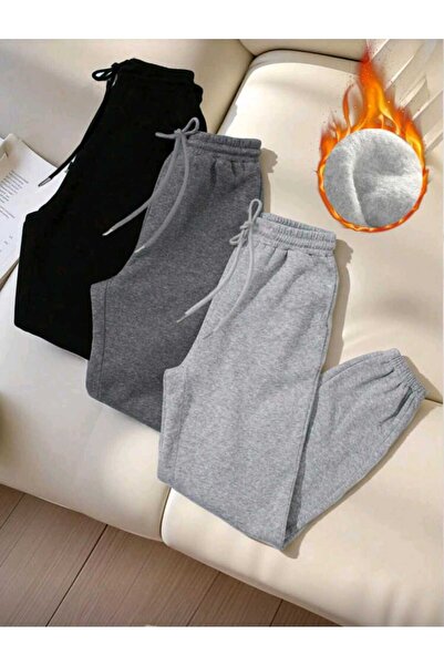 FAVORİST 3 τεμάχια αθλητικά παντελόνια με ελαστικό πόδι, χειμερινό μείγμα