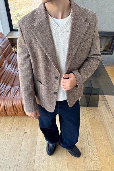 Flaw Wear Front Pocket Detail Buttoned Winter Jacket