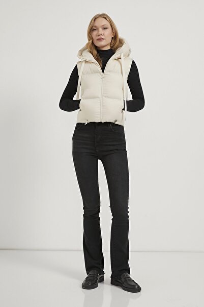 Arma Life Жіночий пуховик з капюшоном на блискавці, білий