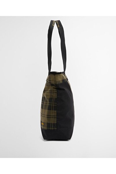 Barbour Mya Patchwork Kol Çantası BK11 Black/Olive Check