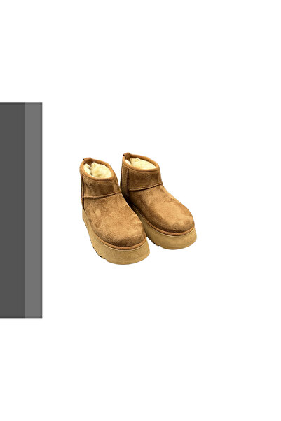 GVN SHOES Süet İçi Peluş Kalın Taban Kışlık Bot