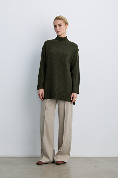 BE BLUE Dark Khaki Soft Sweater