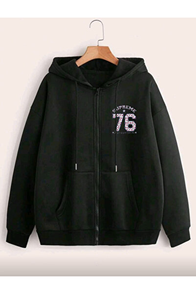 FAVORİST 76 Printed Zippered Cardigan