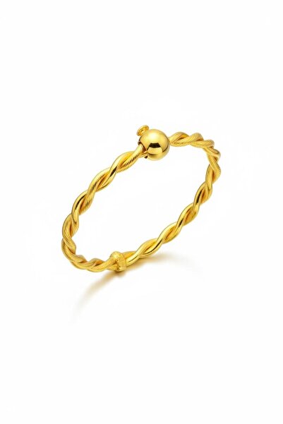 Çgk Çiğdem Gürel Kuyumculuk 22K Erzurum Kilitli Burma Altın Bilezik