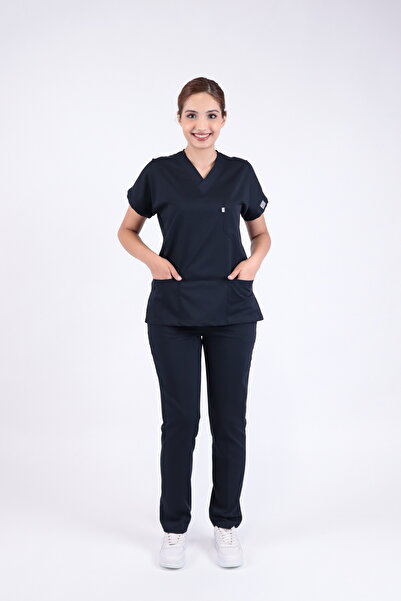 LITTE زي موحد للممرضات والأطباء من الليكرا للجنسين، قماش مضاد للتعرق، زي مستش...