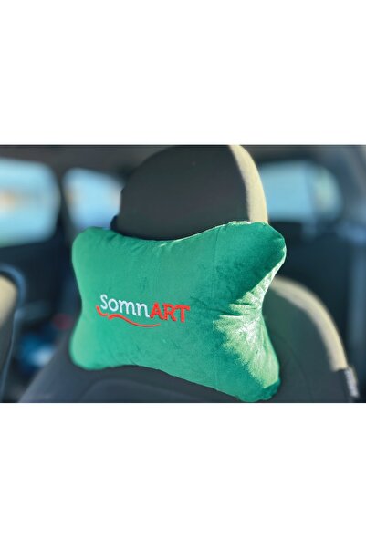 Somnart Headrest Pillow, Green, Size 32X23