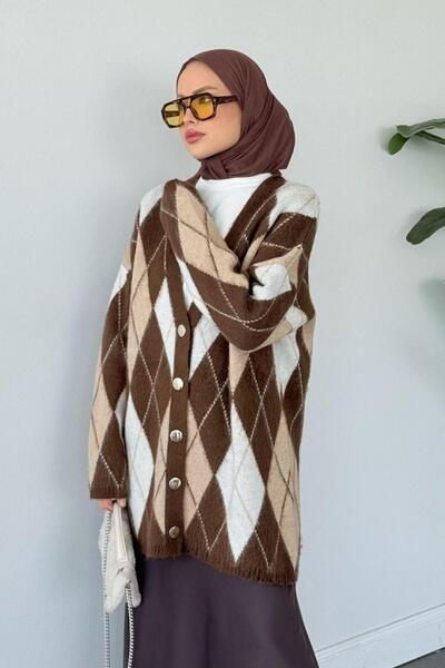 Şulemoda Giyim Everest Cardigan Brown