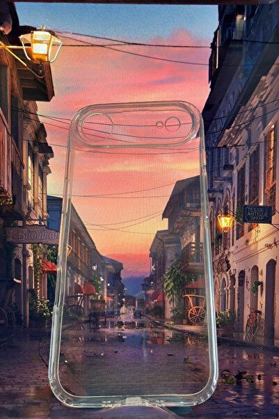 Evax (Tıpalı Şeffaf) iPhone 17 Air Uyumlu Şarj Yeri Tıpalı Köşe Korumalı Esne...