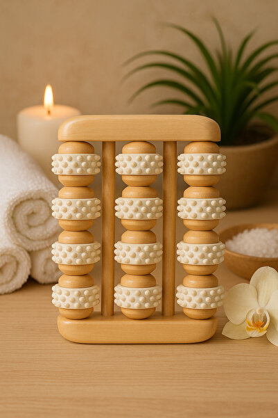 Home جهاز تدليك القدم الخشبي ذو 9 أسطوانات لتحسين الدورة الدموية - علاج انعكا...