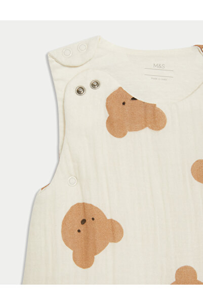 Marks & Spencer Saf Pamuk Spencer Bear™ 2.5 Tog Uyku Tulumu