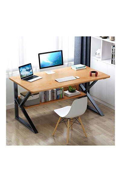 JollyMag Herný stôl, písací stôl s policou svetlohnedý, 80x40 cm, JollyMag, STL04BR