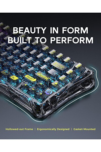 Gravastar K1 Lite Keyboard - Transparent Black