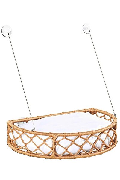 Reyo Kedi ve Köpek Vantuzlu Cam Yatağı, Kedi Hamağı, Kedi Yatağı Puf Minderli...