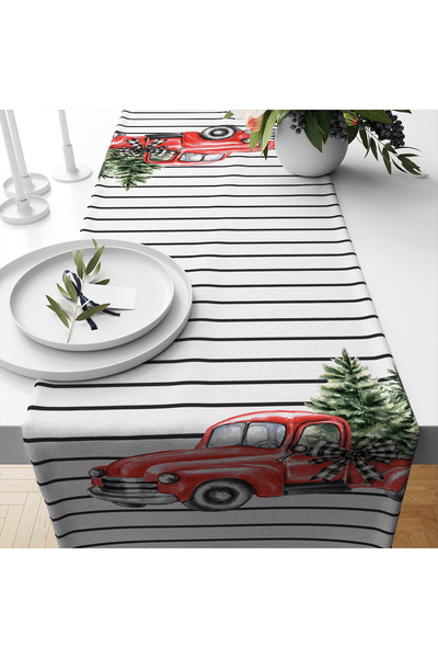 Evmila Christmas Patterned Runner Model