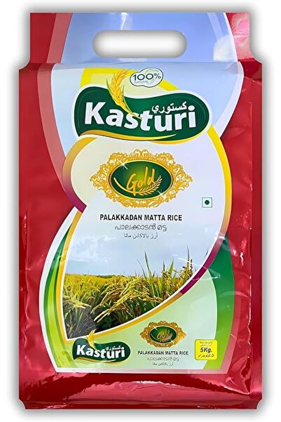 Kasturi أرز بالاكادان ماتا الفاخر 5 كجم | أرز كيرالا الأحمر الأصيل (أرز كاجي)