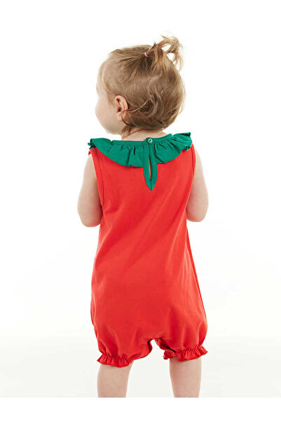 Denokids Sweet Strawberry Baby Girl Cotton Summer Rompers