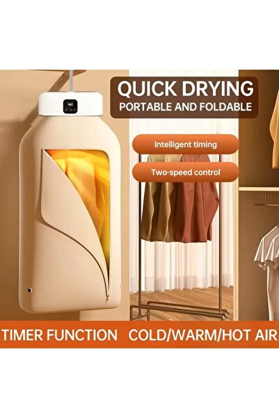 de Uscător rufe portabil, uscător rufe cu geantă, încălzire PTC și afișaj LED...